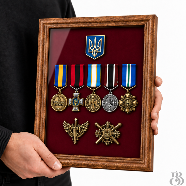 Вітрина для нагород та шевронів (33&times;24 см) RK-330240-BG-04 фото